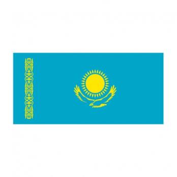 Флаг РК политекс уличный 1х2м, 100% полиэстер