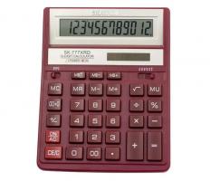 Калькулятор настольный SKAINER "777XRD" 12 разрядный красный_0