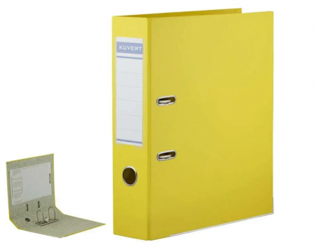 Папка-регистратор KUVERT А4, ширина корешка 50 мм, желтая