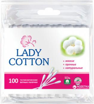 Ватные палочки "Lady Cotton", 100шт