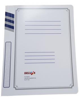 Папка-скоросшиватель картонная DELUX, А4 формат, 380 гр, белая