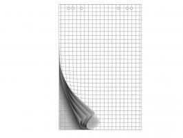 Блок бумаги для флипчарта OfficeSpace 67,5х98 см, в клетку, 10 листов/рул