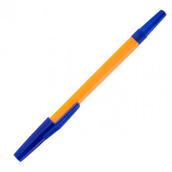 Ручка шариковая "Союз BP-49", 1мм, синяя, оранжевый корпус