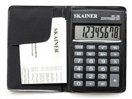 Калькулятор карманный SKAINER "108NBK" 8-разрядный