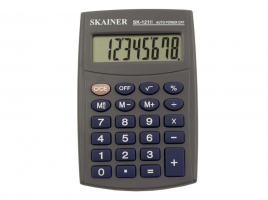 Калькулятор карманный SKAINER "121II" 8-разрядный