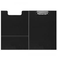 Папка-планшет с верхним прижимом Forofis А4 (31,7х22,5 см), ПВХ, черный