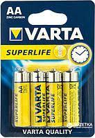 Батарейка Superlife Mignon 1.5V - R6P/AA VARTA (4 шт) в пленке