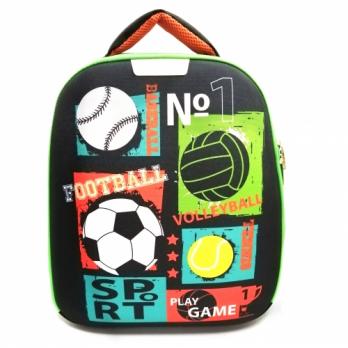 Рюкзак каркасный "Football №1"  формованный из полимеров, материал: нейлон, полиэстер, полноцв