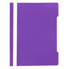Скоросшиватель пластиковый A4, 120/160мкр, фиолетовый Durable