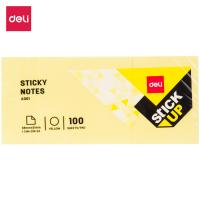 Клейкие листки DELI "STICK UP", 38 х 51 мм, желтые, 100 листов