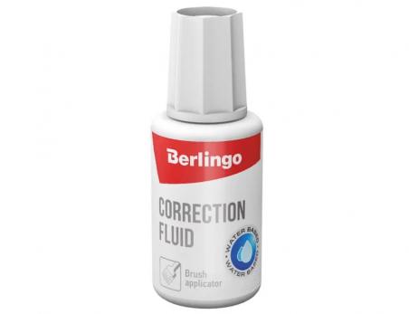 Корректирующая жидкость Berlingo на водной основе 20мл.