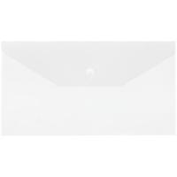 Папка-конверт на кнопке СТАММ, С6+, 150 мкм, прозрачная
