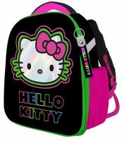 Рюкзак каркасный Hello Kitty Neon формованный из полимеров, материал: нейлон, полиэстер, полноцветная печат, 2 отделения на молнии, 2 бегунка на